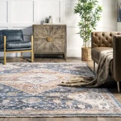 NuLOOM Addison Transitional Faded Medallion Fringe Area Rug -Finest Home Decoration GUEST 82db0147 abdf 4c08 b841 9ca8f2496cd5