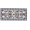 Evergreen Classic Welcome Home Sassafras Indoor Outdoor Switch Doormat 10"x1'10" Black -Finest Home Decoration GUEST 84182e15 1e8a 40d0 8b97 7cdf49269281