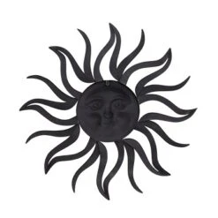 Metal Sunburst Wall Decor With Distressed Copper Like Finish Brass - Olivia & May -Finest Home Decoration GUEST 84525bc2 0d30 4de8 bf40 d70df0d43975