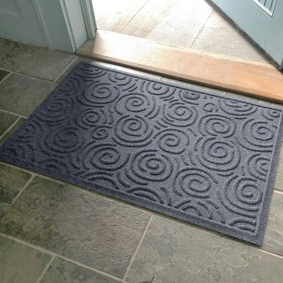 2'x3' Aqua Shield Swirls Indoor/Outdoor Doormat Blue - Bungalow Flooring 3 2'x3' Aqua Shield Swirls Indoor/Outdoor Doormat Blue - Bungalow Flooring