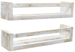 Sorbus Rustic Wooden Floating Shelves Set Of 2 Gray -Finest Home Decoration GUEST 85302bf6 ede8 4934 8624 001a0b990abf