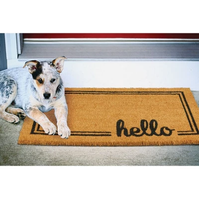 MDesign Welcome Entryway Doormat With Natural Fibers 4 MDesign Welcome Entryway Doormat With Natural Fibers - Image 2