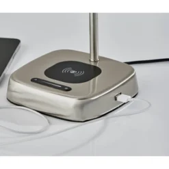 Radley Charge Table Lamp With Smart Switch Silver (Includes LED Light Bulb) - Adesso -Finest Home Decoration GUEST 85ce964b 7473 4c7b bdca 88a5e4f526e5