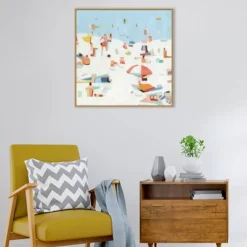 30" X 30" Summer Confetti III By Emma Scarvey Framed Canvas Wall Art Print - Amanti Art -Finest Home Decoration GUEST 86248a38 41cc 46e7 90c9 0fc757d9b943