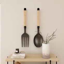 Set Of 2 Aluminum Utensils Spoon And Fork Wall Decors - Olivia & May 34 Set Of 2 Aluminum Utensils Spoon And Fork Wall Decors - Olivia & May -Finest Home Decoration GUEST 8759cf1a b039 48d8 9650 41b5150cbbe5