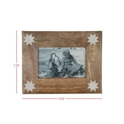 4X6 Inch Barn Quilt Picture Frame Wood, White Resin, MDF & Glass By Foreside Home & Garden -Finest Home Decoration GUEST 884ec052 0da5 462d ac86 939bf5c5f10b