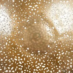 Metal Plate Wall Decor With Moroccan Pattern Gold - Olivia & May -Finest Home Decoration GUEST 88834153 986d 4cda a905 6fa17c2e7c2b