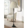 360 Lighting Spenser Retro Art Deco 58" Tall Floor Lamp Oiled Bronze Brown Beige Fabric Pleated Empire Shade For Living Room Bedroom House -Finest Home Decoration GUEST 88a516a0 1ba0 402c b149 aa4e120be587