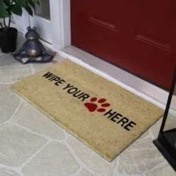 Northlight Beige And Black Animal Print "Wipe Your Paw Here" Doormat 30 X 18 5 Northlight Beige And Black Animal Print "Wipe Your Paw Here" Doormat 30 X 18 -Finest Home Decoration GUEST 89c97545 e21a 4f6f ae79 1e985b1c87f2