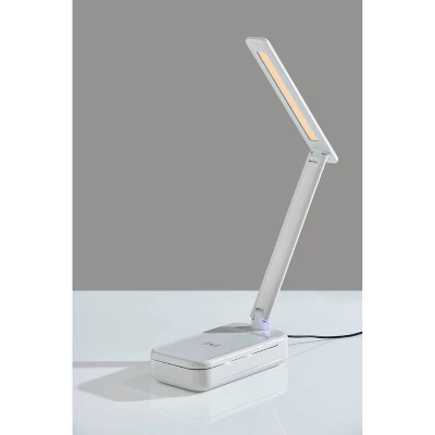 UV-C Sanitizing Table Lamp With Wireless Charging And Smart Switch White (Includes LED Light Bulb) - Adesso 8 UV-C Sanitizing Table Lamp With Wireless Charging And Smart Switch White (Includes LED Light Bulb) - Adesso - Image 6