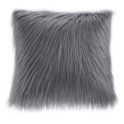 20"x20" Adelaide Faux Fur Square Throw Pillow - Madison Park 7 20"x20" Adelaide Faux Fur Square Throw Pillow - Madison Park - Image 5