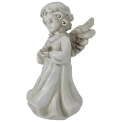 Northlight 6.5" Angel Girl Holding Flower Outdoor Garden Statue -Finest Home Decoration GUEST 8c4b7a90 9582 43fa a342 f8a2d37ebb38