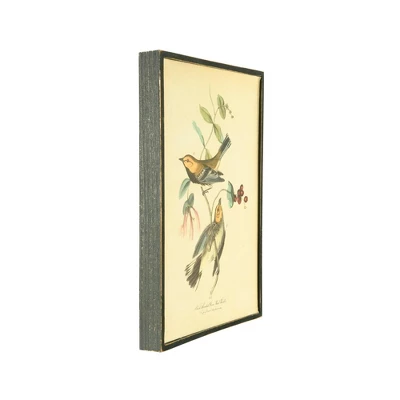 7.8" X 11.7" (Set Of 4) Styles Vintage Bird On Branch Wood Framed Wall Art - Storied Home 5 7.8" X 11.7" (Set Of 4) Styles Vintage Bird On Branch Wood Framed Wall Art - Storied Home - Image 3