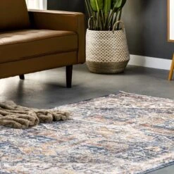 NuLOOM Hannah Distressed Traditional Medallion Fringe Area Rug -Finest Home Decoration GUEST 8d0ee11f 660d 49c0 865e 8df660ce69ab