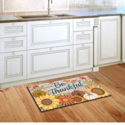 Be Thankful Flowers Doormat 18" X 30" Indoor Outdoor Briarwood Lane -Finest Home Decoration GUEST 8d935754 8620 4df8 9106 65557dc0e854