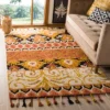 3'x5' Shapes Hooked Accent Rug Rust/Gold - Safavieh -Finest Home Decoration GUEST 8e111fec f2de 4c59 8db8 f337bfd0b894