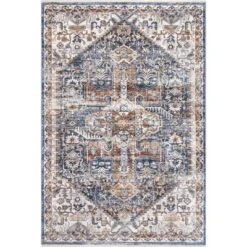 NuLOOM Hannah Distressed Traditional Medallion Fringe Area Rug -Finest Home Decoration GUEST 8ffd825d 499d 4888 900b 214ae65ba5c9