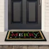 Northlight Black Coir "Merry" Christmas Doormat 18" X 30" -Finest Home Decoration GUEST 90ae5618 39a9 4770 9160 2205bc68cf34