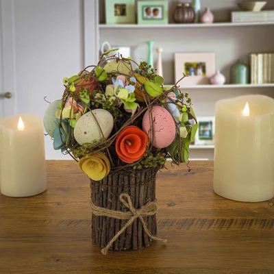National Tree Company 8" Artificial Floral Bundle, Easter Collection 3 National Tree Company 8" Artificial Floral Bundle, Easter Collection