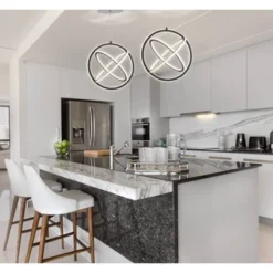 16.5" Adjustable Orbit Pendant (Includes Energy Efficient Light Bulb) Black - JONATHAN Y -Finest Home Decoration GUEST 91ad6306 5bf1 4b41 85f5 fdbd0c79be44