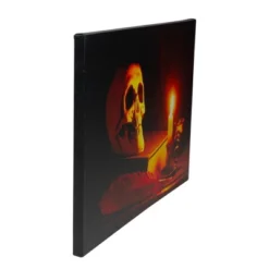 Northlight 15.75" Halloween Prelit LED Antique Candle And Skull Canvas Wall Art - Black/Orange -Finest Home Decoration GUEST 923d8330 442d 49eb b4a3 2203c2d0b95f