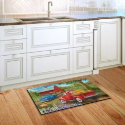 Country Lane Spring Doormat Pickup Trucks Indoor Outdoor 30" X 18" Briarwood Lane -Finest Home Decoration GUEST 924eb79f 8ce2 4f98 ad91 46fa759fc1c3