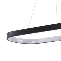 38.75" Nolan Modern Bohemian Iron Linear Integrated LED Pendant Black - JONATHAN Y -Finest Home Decoration GUEST 93164933 0bf8 48aa 975d f180bcef1108