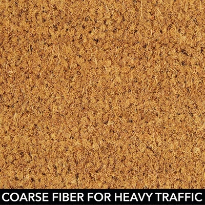 MDesign Welcome Entryway Doormat With Natural Fibers 6 MDesign Welcome Entryway Doormat With Natural Fibers - Image 4