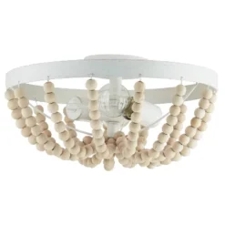 15" Delilah Boho Semi-Flush Mount Pendant White - River Of Goods -Finest Home Decoration GUEST 943331c8 7b2c 4021 bd8e ff8449538a4c