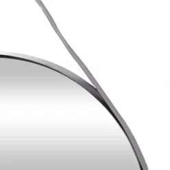 Industrial Metal Round Wall Mirror Black - Olivia & May -Finest Home Decoration GUEST 95ba12db 54e4 4b5d 9109 c1ec4d30e5be