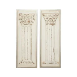Vintage Wood Greek Columns Wall Decor Set Of 2 White - Olivia & May -Finest Home Decoration GUEST 962e2add 3bd4 4a41 a10c e405cb80b4d8