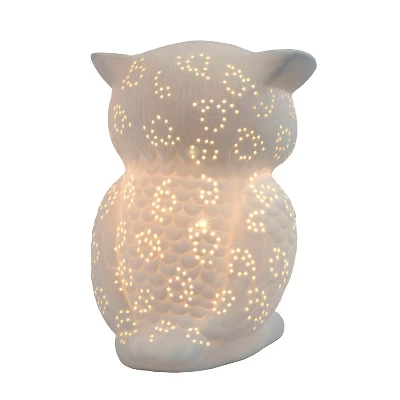 Porcelain Wise Owl Shaped Animal Light Table Lamp - Simple Designs 6 Porcelain Wise Owl Shaped Animal Light Table Lamp - Simple Designs - Image 4
