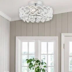 11.5" Olivia Semi-Flush Mount Pendant Metallic Silver - River Of Goods 17 11.5" Olivia Semi-Flush Mount Pendant Metallic Silver - River Of Goods -Finest Home Decoration GUEST 99472227 01d7 43d5 b19f c089c5522d09
