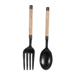 Set Of 2 Aluminum Utensils Spoon And Fork Wall Decors - Olivia & May 27 Set Of 2 Aluminum Utensils Spoon And Fork Wall Decors - Olivia & May -Finest Home Decoration GUEST 998519a0 b20e 44aa 8955 1220ab041612