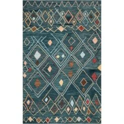 Edythe Geometric Hooked Rug - Safavieh -Finest Home Decoration GUEST 99cda7c6 53b3 44c9 b8a2 0d11001eecb2