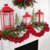 Northlight 6' X 3" Red Artificial Poinsettia Floral Christmas Garland - Unlit -Finest Home Decoration GUEST 9a56c106 58a2 4d57 8a27 a1de00cf1da6