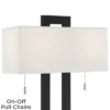 360 Lighting Neil Modern Table Lamp With White Marble Riser 26" High Two Tone USB Charging Port Rectangular Shade Bedroom For Bedroom Living Room Desk -Finest Home Decoration GUEST 9a966062 30dd 4363 a893 babdcf7a128f