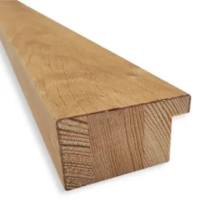 28" X 64" Non-Beveled Carlisle Blonde Wood Full Length Floor Leaner Mirror - Amanti Art