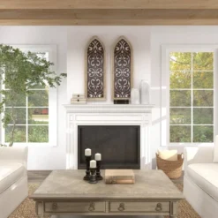 Metal Abstract Carved Design Wall Decor With Arched Frame Brown - Olivia & May 29 Metal Abstract Carved Design Wall Decor With Arched Frame Brown - Olivia & May -Finest Home Decoration GUEST 9bb415c3 337e 4394 9749 976173af9ff4