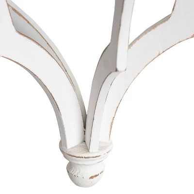 13" X 12" (Set Of 2) Corbett Rustic Wood Decorative Wall Shelf Set Brown/White - Kate & Laurel All Things Decor 5 13" X 12" (Set Of 2) Corbett Rustic Wood Decorative Wall Shelf Set Brown/White - Kate & Laurel All Things Decor - Image 3