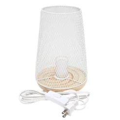 Wired Mesh Uplight Table Lamp White - Simple Designs -Finest Home Decoration GUEST 9d9c72ad 8496 4da0 a733 1b5d68f327ac