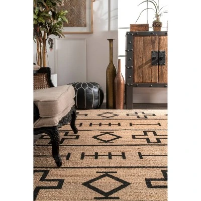 Hand Loomed Fiber Barry Area Rug Natural - NuLOOM 5 Hand Loomed Fiber Barry Area Rug Natural - NuLOOM - Image 3