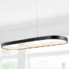 38.75" Nolan Modern Bohemian Iron Linear Integrated LED Pendant Black - JONATHAN Y -Finest Home Decoration GUEST 9ec5d407 1f21 49aa 8170 3a524b4def40