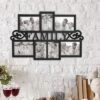 Hastings Home Family Collage Picture Frame With Text Design And 7 Openings For Three 4x6 And Four 5x7 Photos - 23.5" X 16", Black -Finest Home Decoration GUEST a074ae93 6647 45c6 a6cf c6b07226bdbc