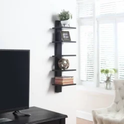 Spine Wall Book Shelves Stylish And Functional Black - Proman Products -Finest Home Decoration GUEST a084487d a2c4 4e65 88a6 cf1ac921cd78