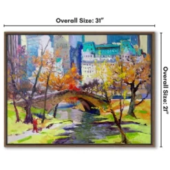 Americanflat Fall In Central Park 21"x31" Brown Framed Canvas 7 Americanflat Fall In Central Park 21"x31" Brown Framed Canvas -Finest Home Decoration GUEST a0a683dd b5f0 4b5e aeec 5ffa102f31e3