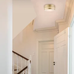 Globe Electric Aurora 2-Light Soft Gold Flush Mount Ceiling Light With Inner Frosted Shade - Novogratz X Globe -Finest Home Decoration GUEST a0ac0c36 2330 4533 8ea9 04b6a13215f6