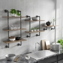Dylan 1 Layer Floating Shelf Natural - HOMES: Inside + Out -Finest Home Decoration GUEST a1e36b38 b331 441d ad4e 2017dbfafd6d 1