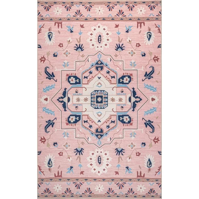 NuLOOM Roxanna Machine Washable Boho Floral Area Rug 12 NuLOOM Roxanna Machine Washable Boho Floral Area Rug - Image 10