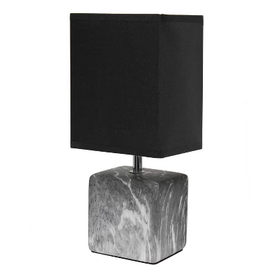 Petite Marbled Ceramic Table Lamp With Fabric Shade - Simple Designs 13 Petite Marbled Ceramic Table Lamp With Fabric Shade - Simple Designs - Image 11